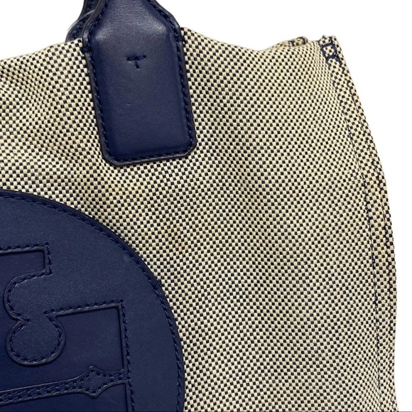 Tory Burch Blue and Cream Tote Bag - Picture 7 of 13